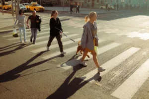 people walking on the street